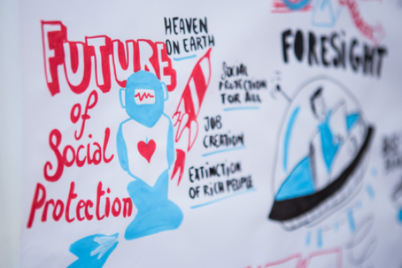 Future of social protection sign