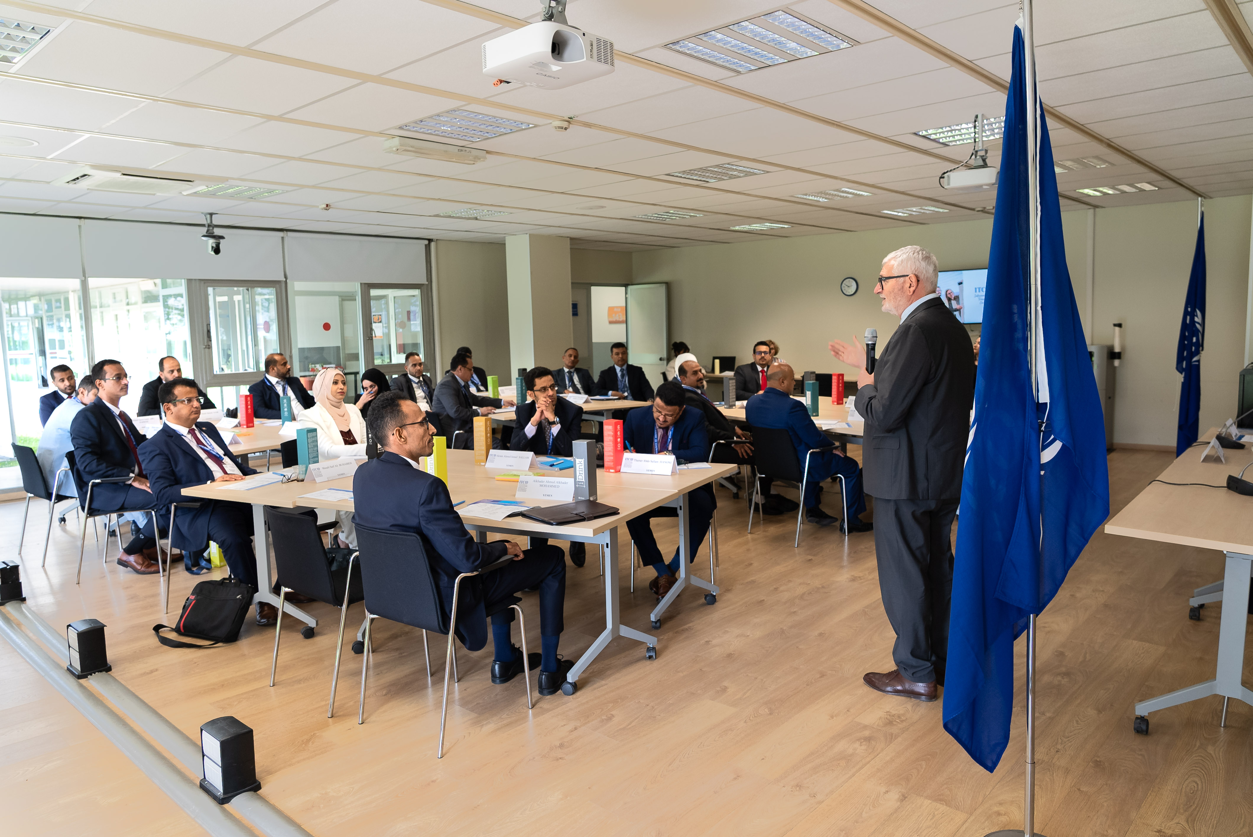 diplomats seated in the classroom