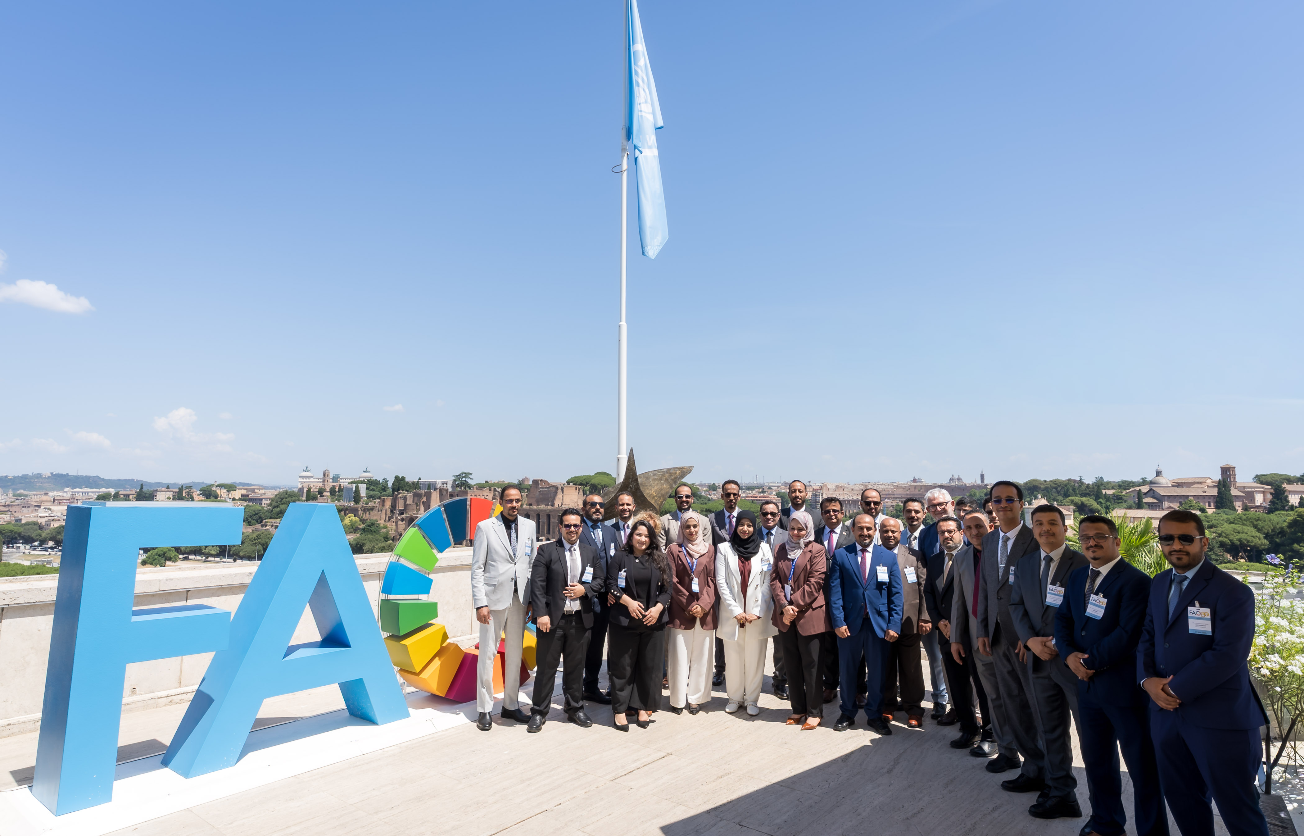diplomat group photos at the FAO in Rome