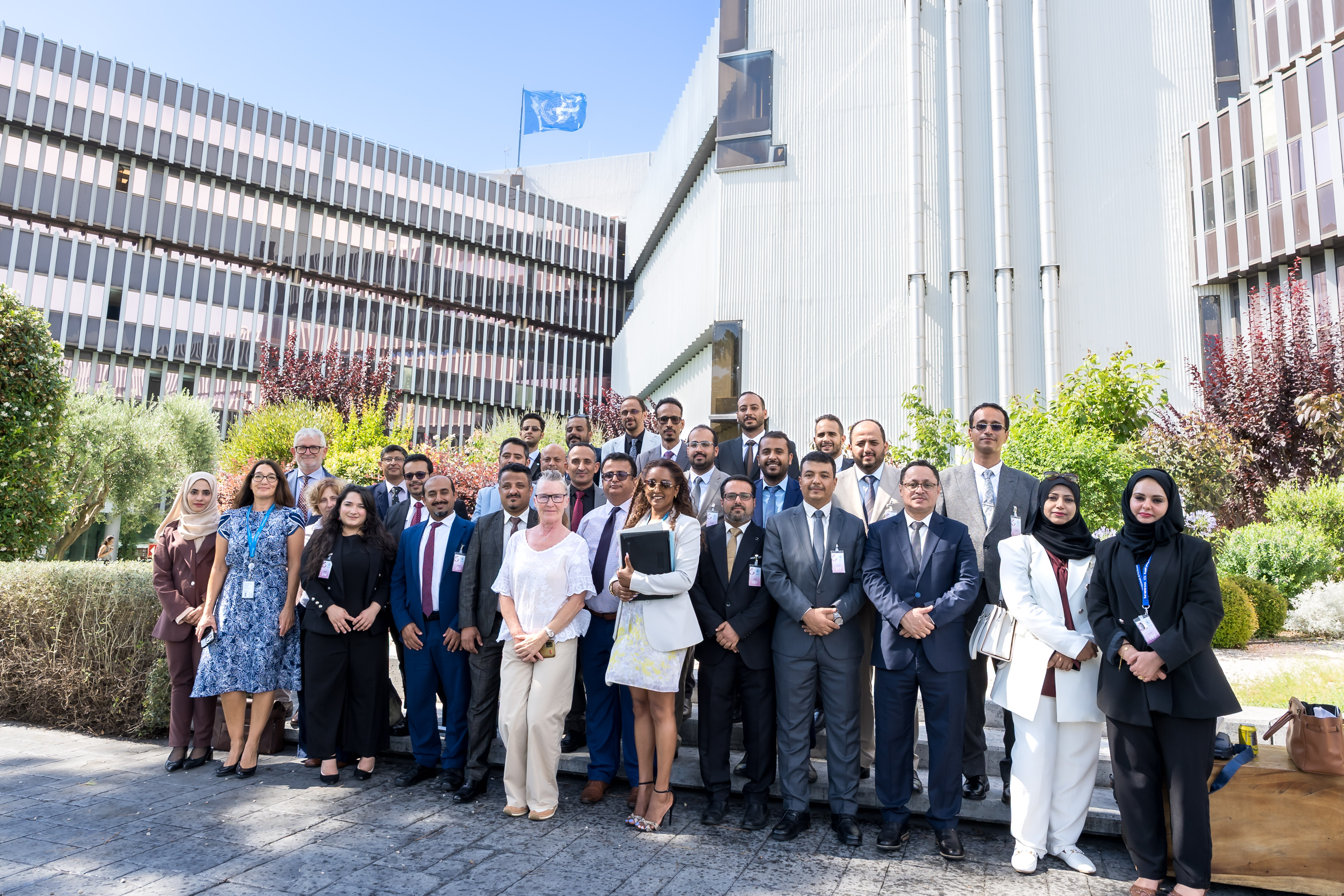 Yemeni diplomats at the World Food Programme