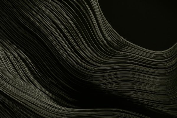Black background with light waves