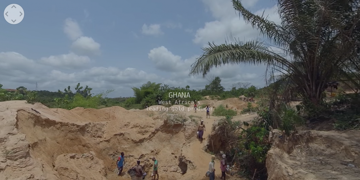 Excavation site in Ghana