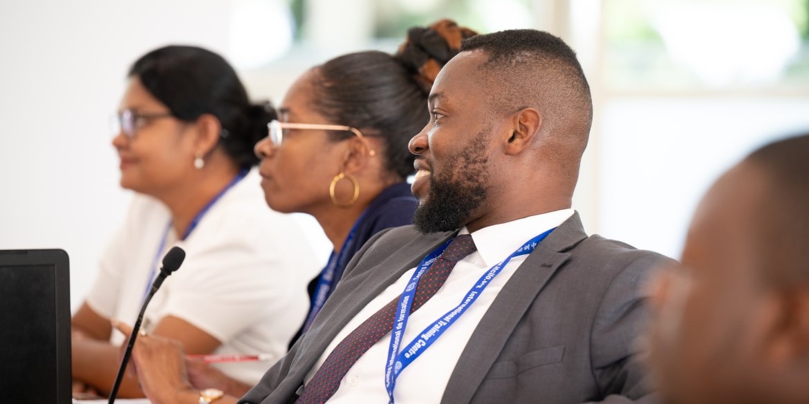Photo of participants attending the ISSA Guidelines courses at ITCILO in  Turin, Italy