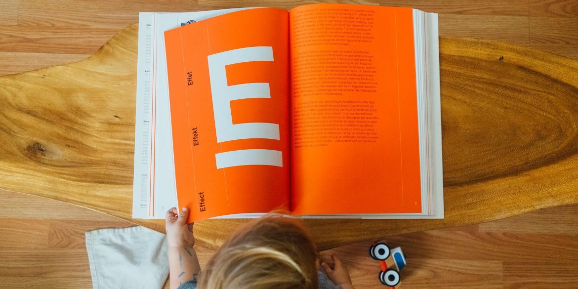 child reading a book