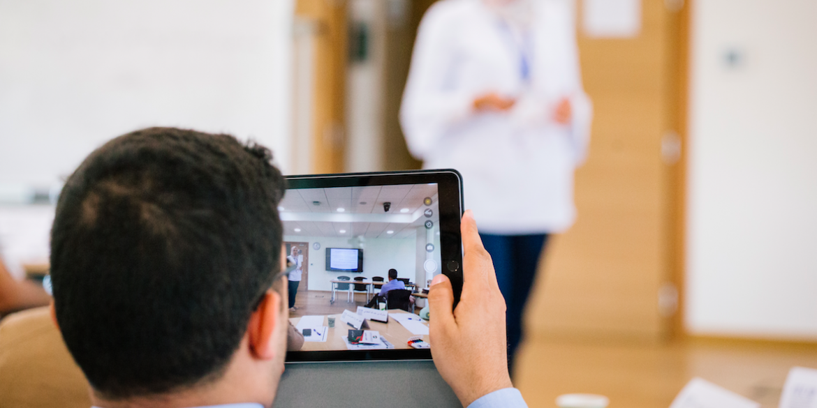 Participant recording during course