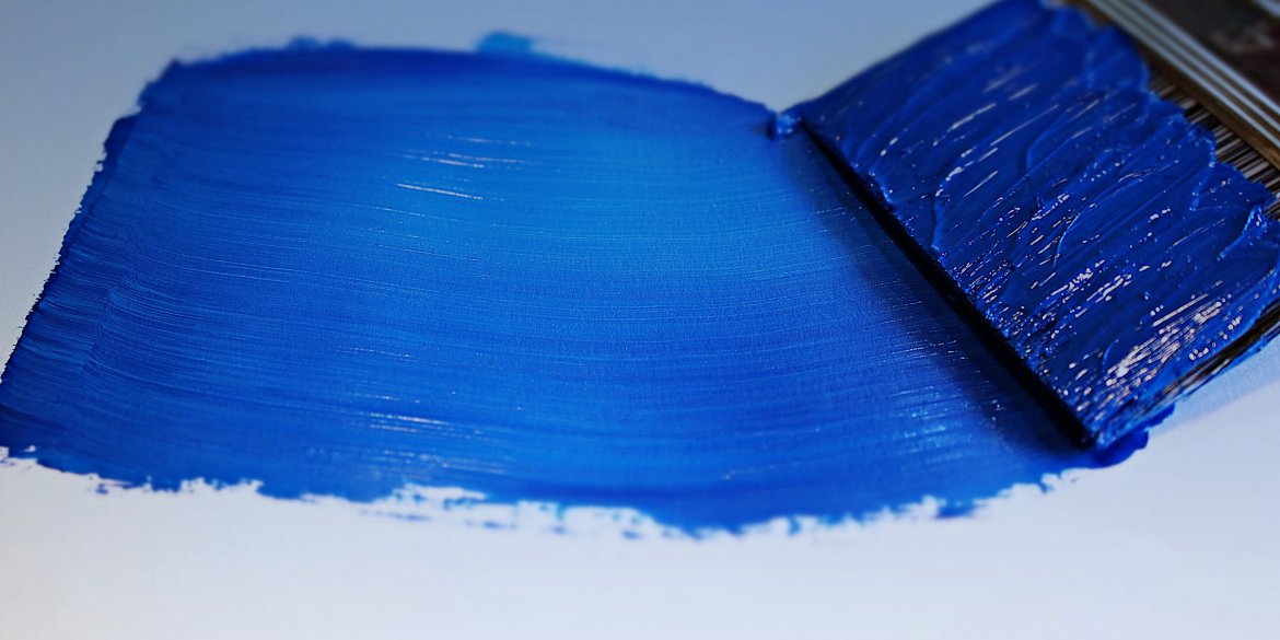 blue paintbrush