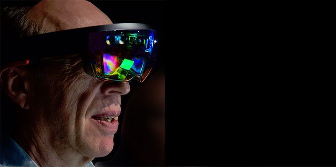 man wearing virtual reality headset