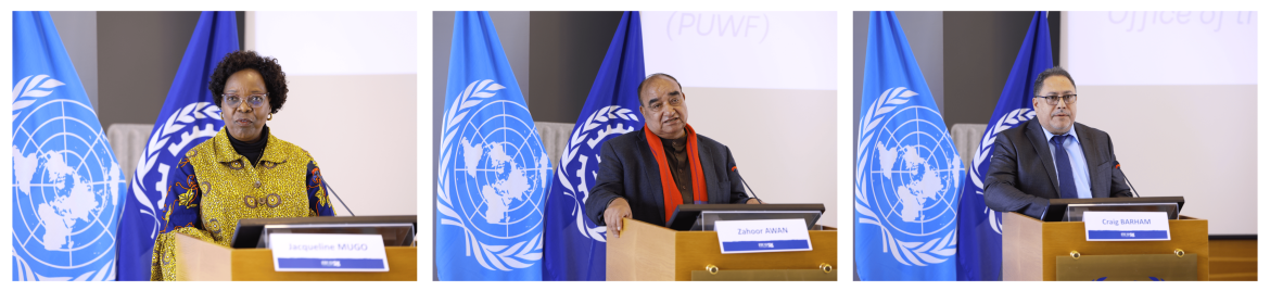 Three awardees: Jaqueline Mugo, Zahoor Awan, Craig Barham