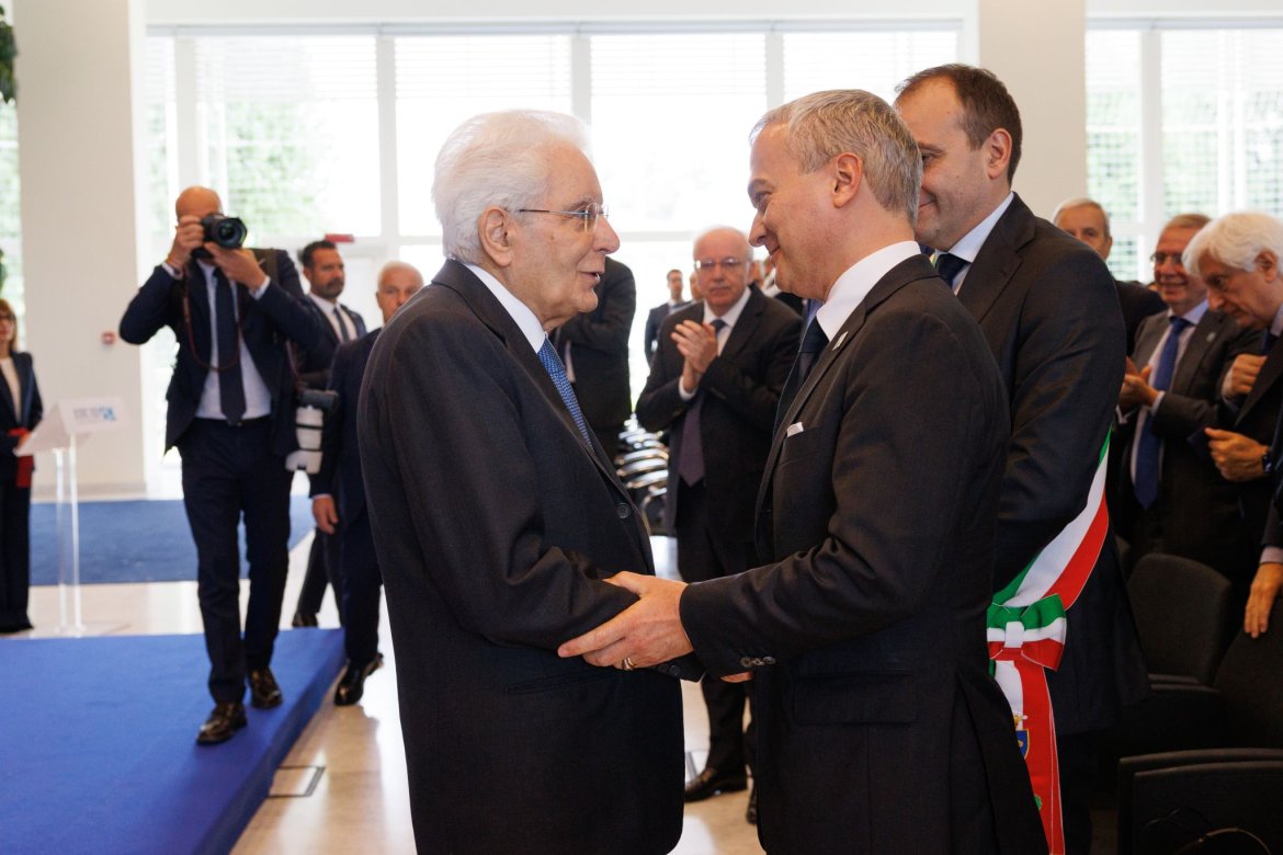 President Sergio Mattarella and ITCILO and TSD Director Christophe Perrin