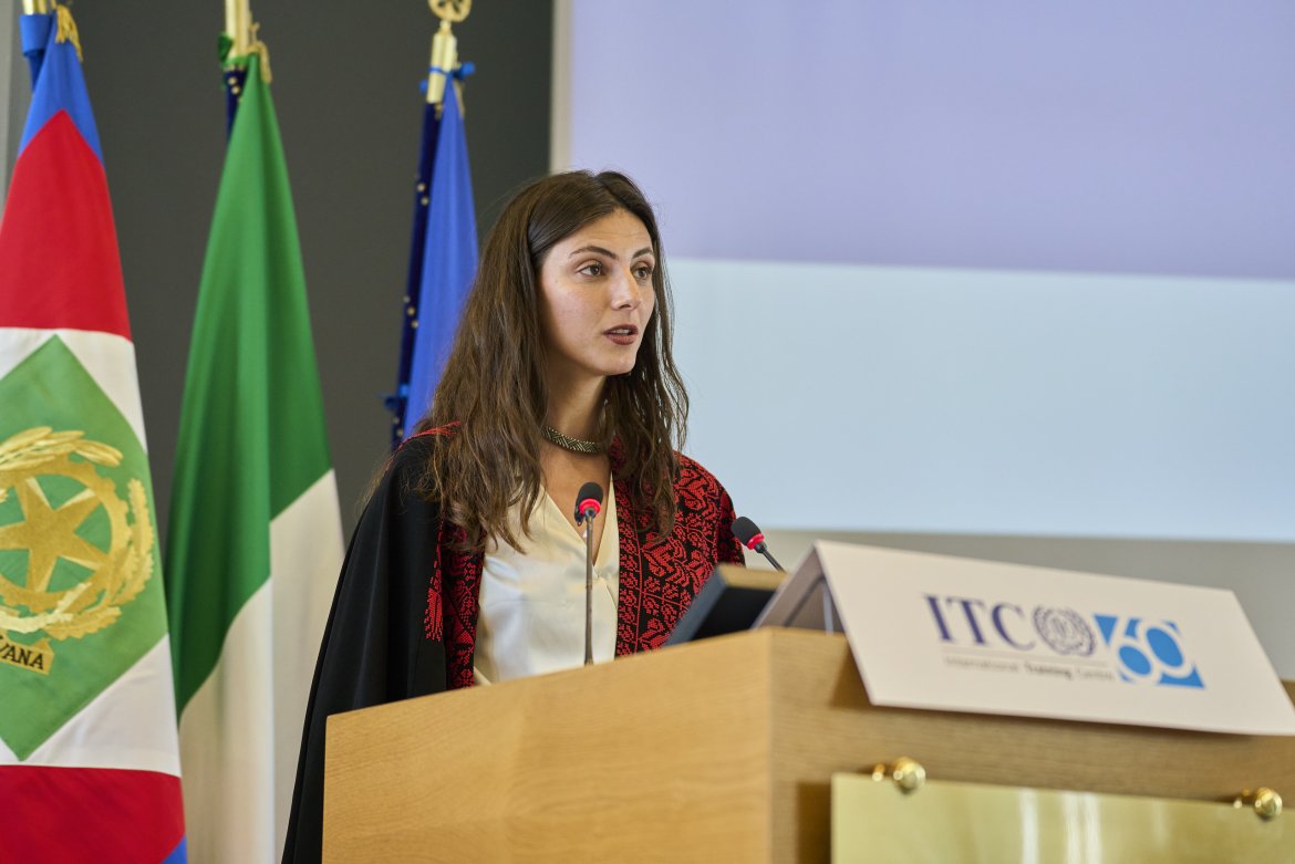 Student representative Jumana Risheq