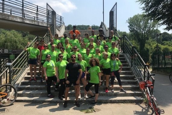 Group of ITCILO staff on World Environment Day