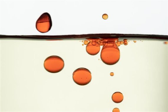 abstract background orange oil bubble water wallpaper
