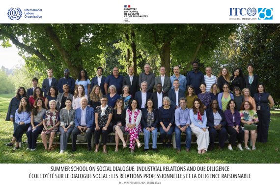 Group photo of participants at the ITCILO, Turin. 