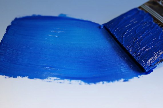 blue paintbrush
